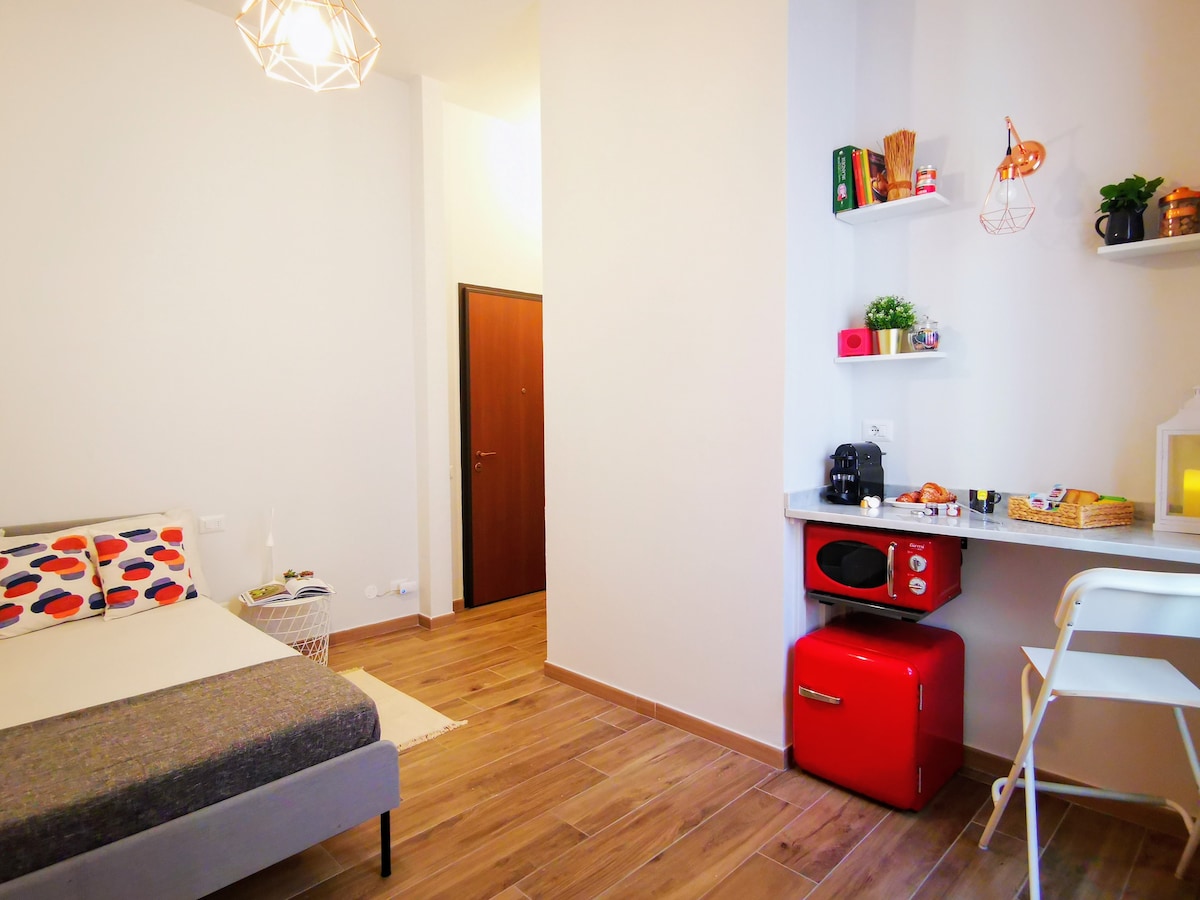 舒适公寓，位于设计和时尚区域，配有空调
