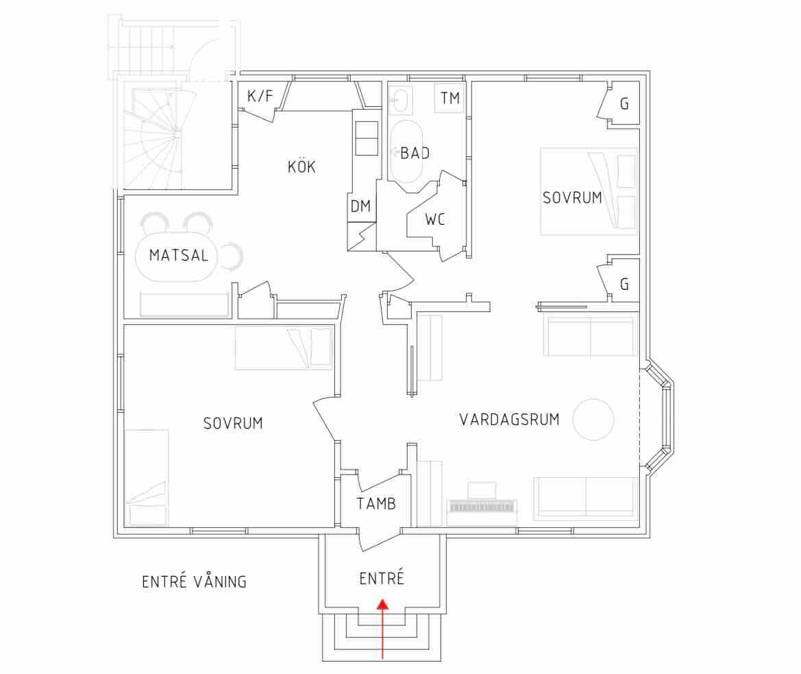 3-room-apt in old lovely house