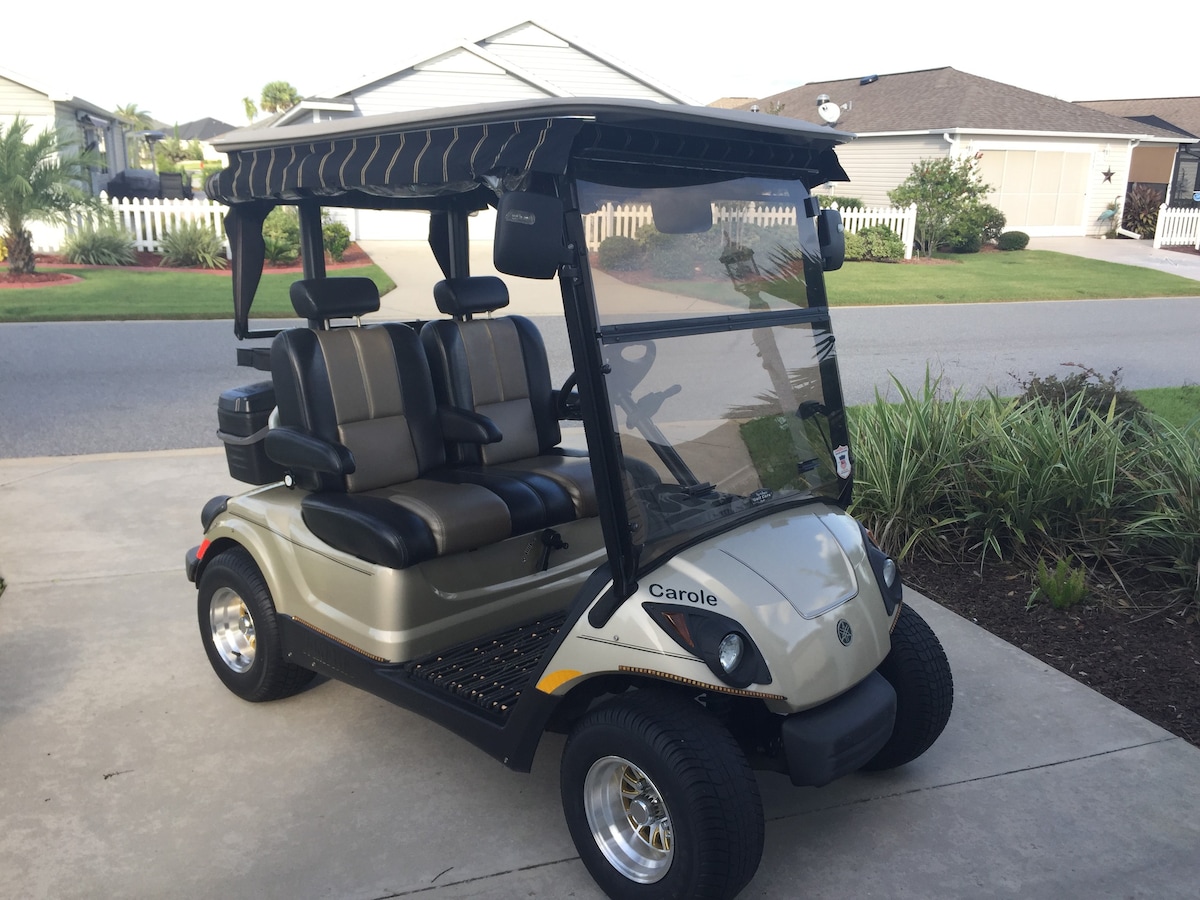 Availability starting in May!  Free Golf Cart!