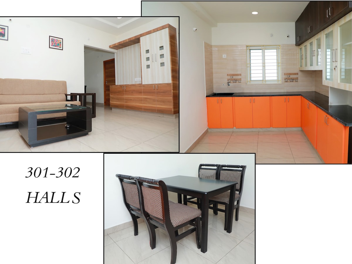 Vaibhava服务公寓3A-2BHK、空调、Tirupati