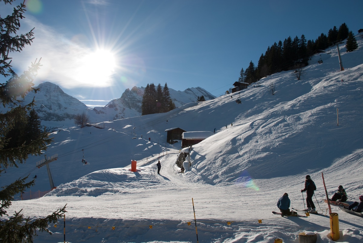Mürren -就在滑雪坡/徒步小径上-提供无线网络