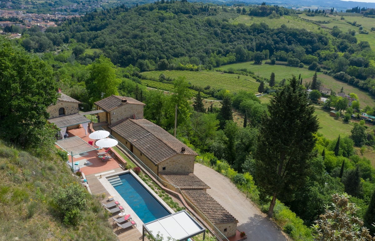 美妙的la Coccola别墅，带可加热泳池，可容纳8人。