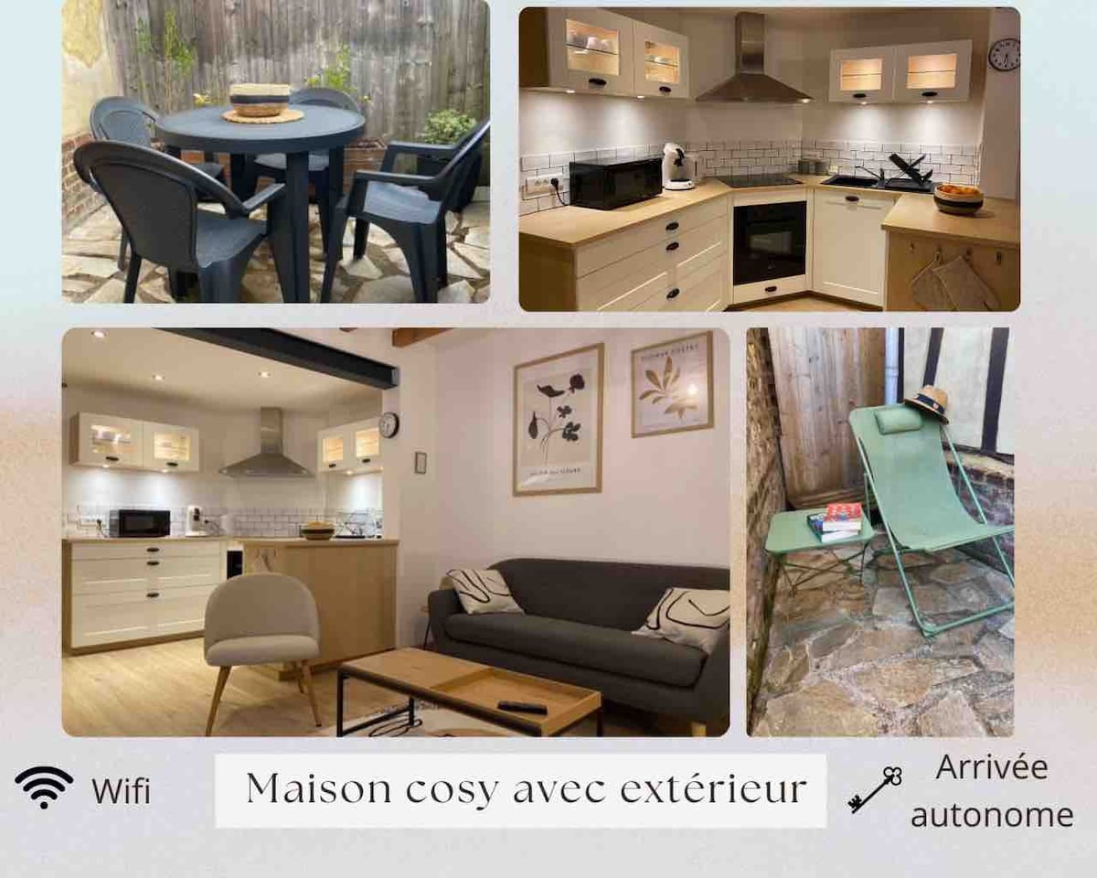 Maison cosy avec extérieur proximité Rouen Centre