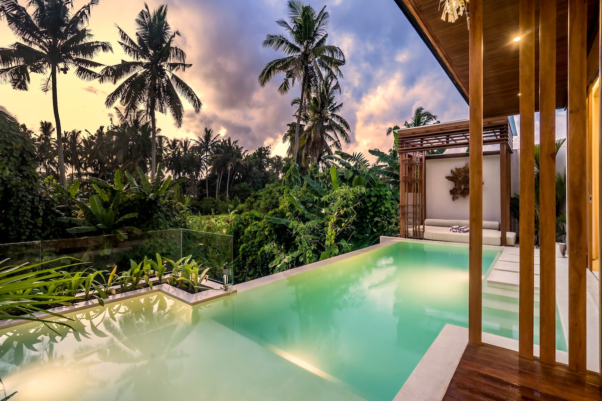 New! Elegant & Private 1BR Villa with Pool in Ubud