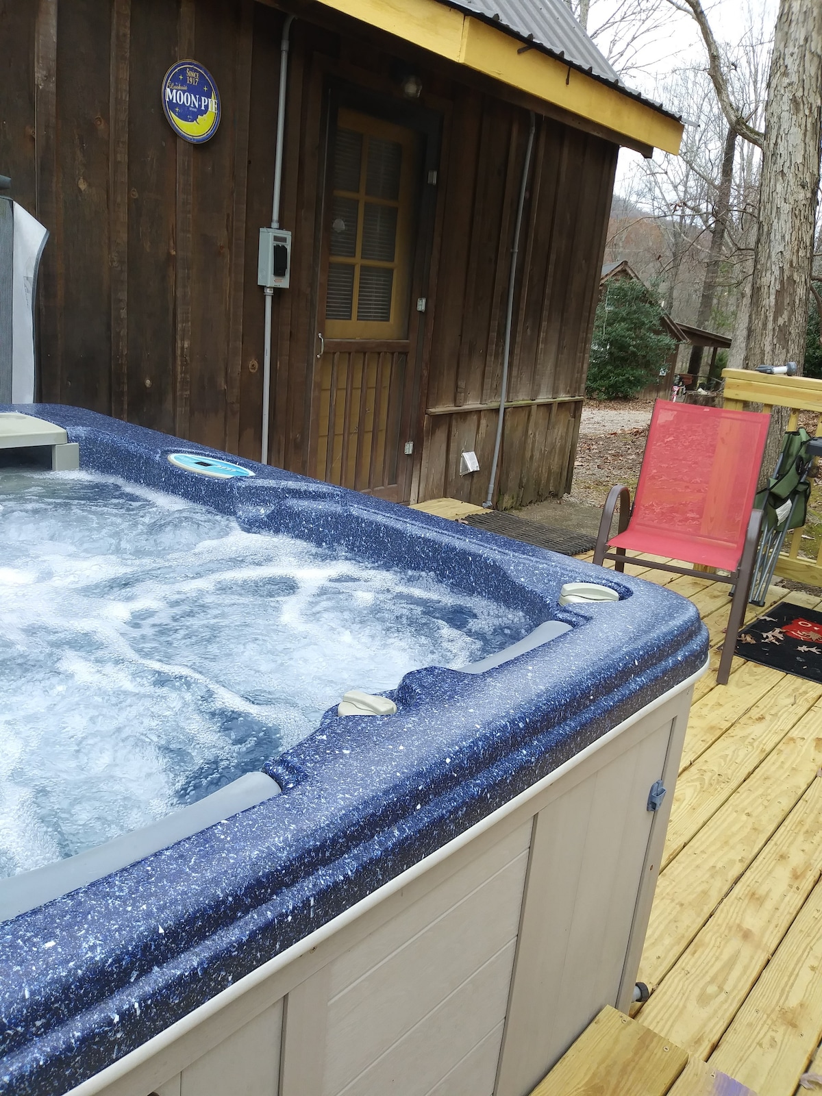 小木屋疗法！ RuralChattanoogaCabinS FreshHotTub