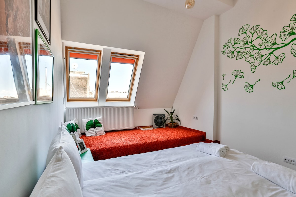 布达佩斯顶部绿洲（ Green Oasis ） ，带2间卧室