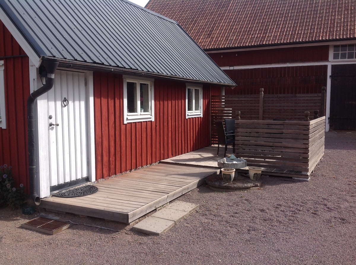 位于Vadstena中心附近农场的客栈。