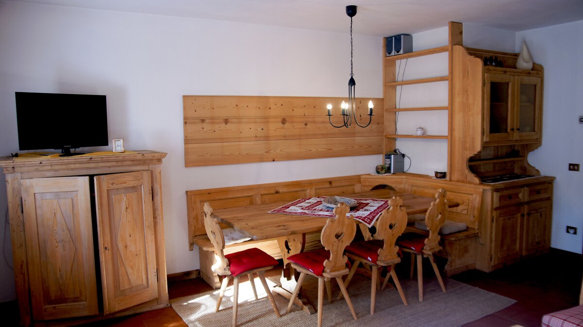 Characteristic apartment in the Dolomites