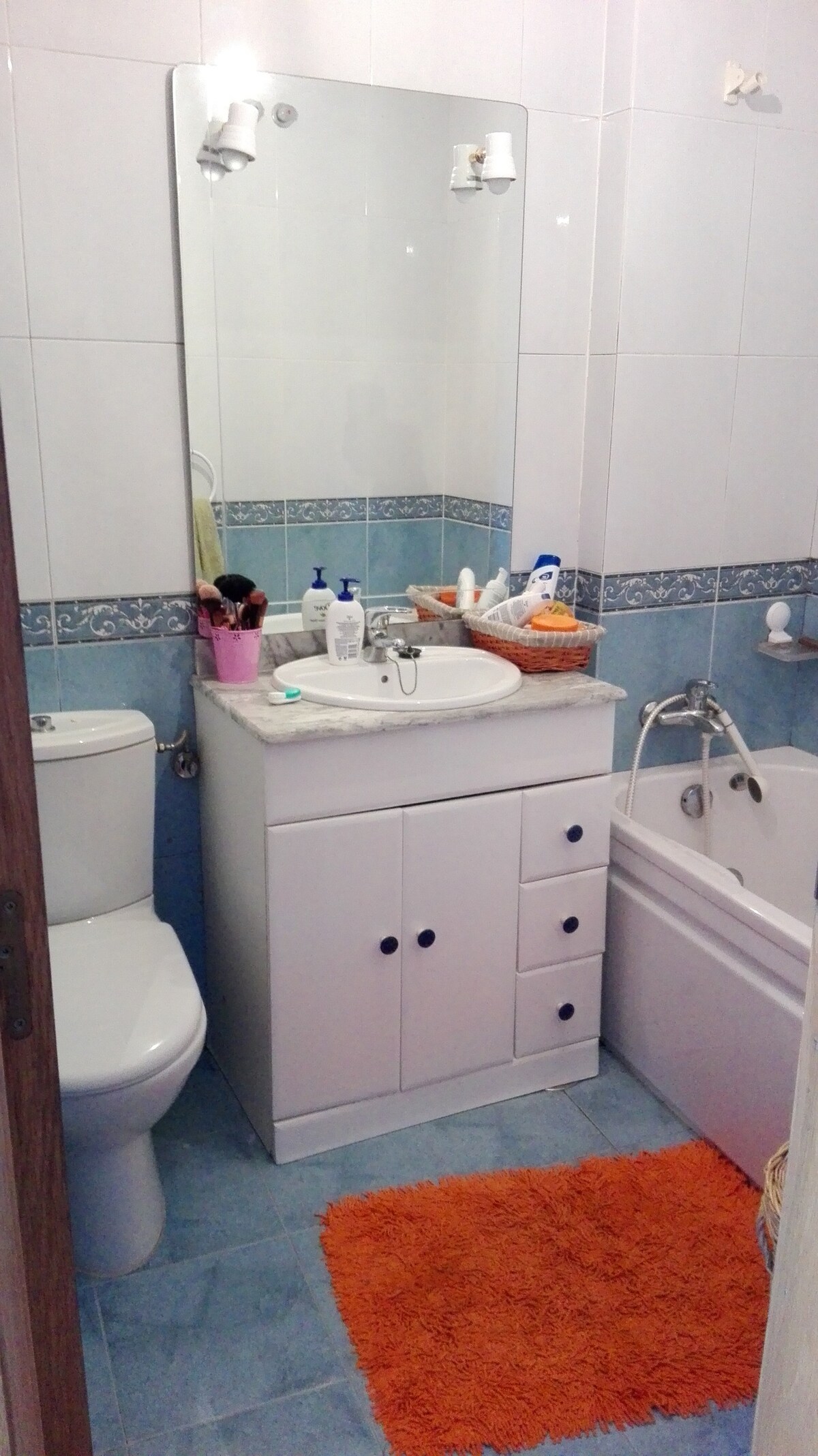 apartamento con una habitacióny dos baños