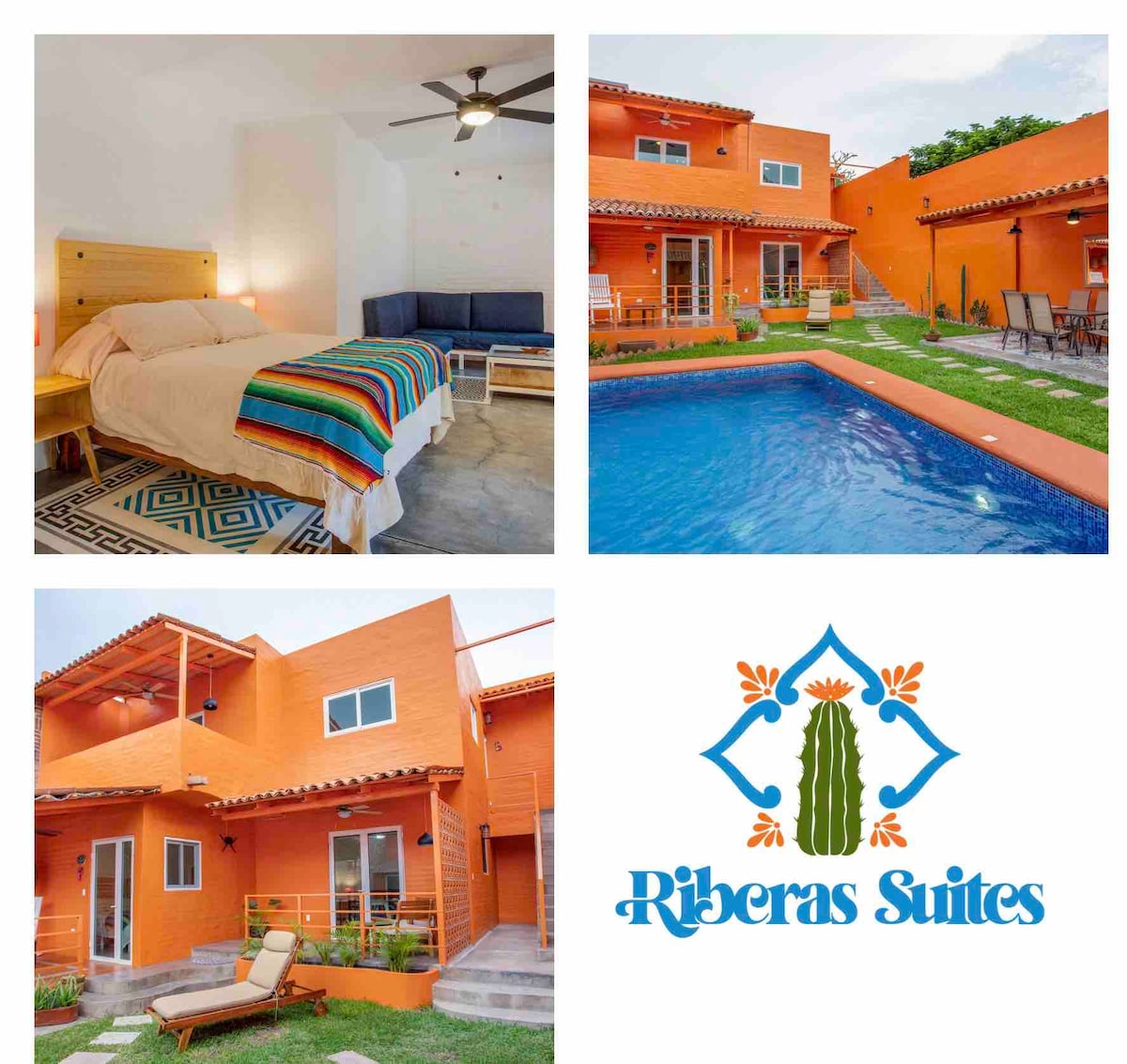 Riberas Casa completa con 4 suites independientes.