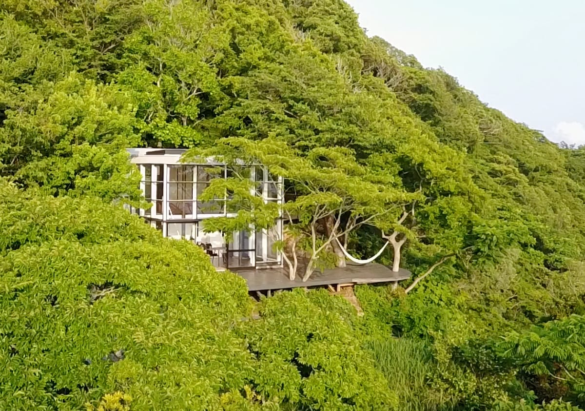 伊豆Cliff House。开放海景。国家公园。