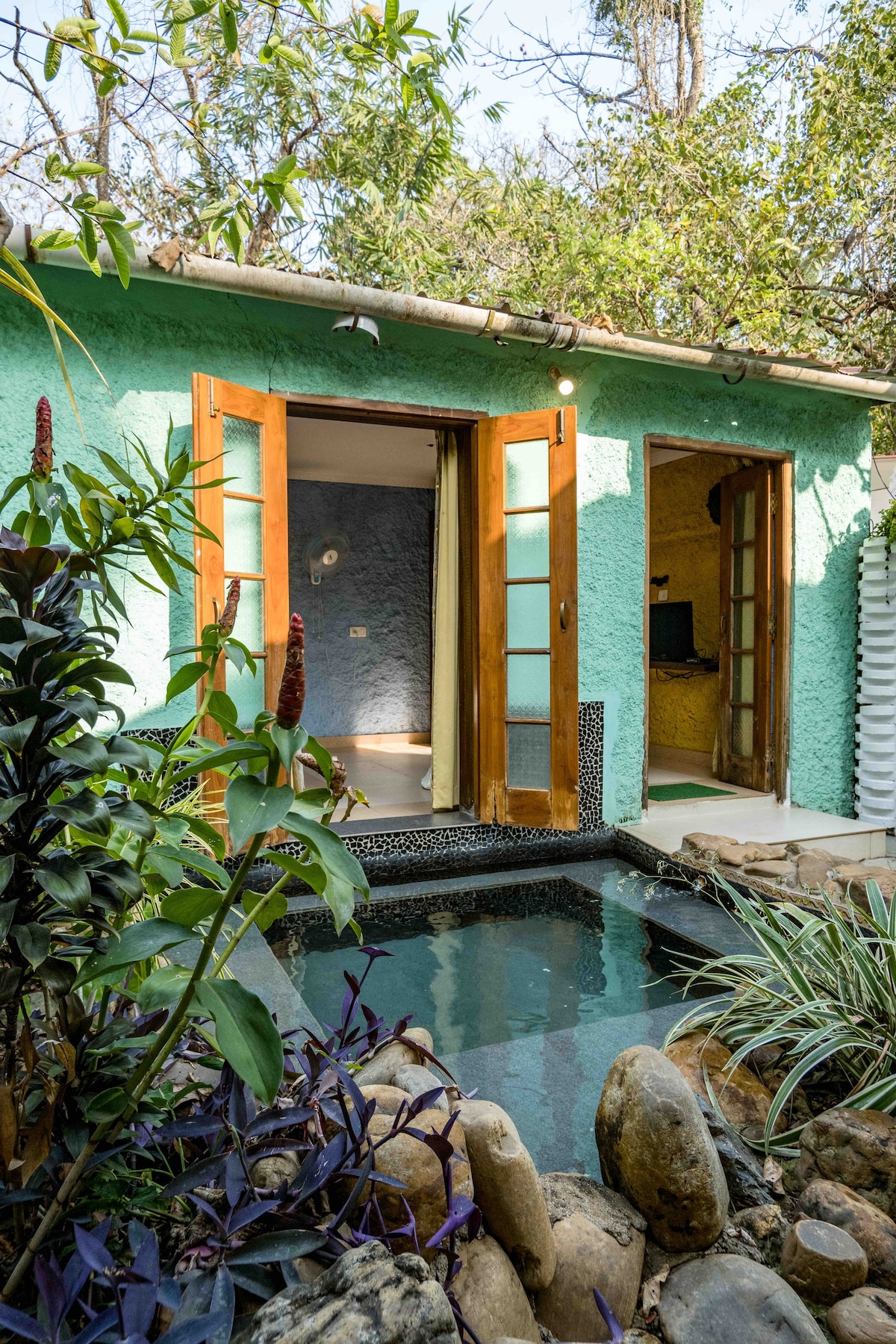 Secluded Private Pool Studio in Arpora