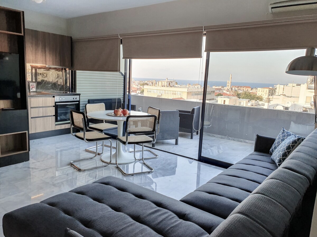 Sigma city loft!Sea view from the heart of Chania!