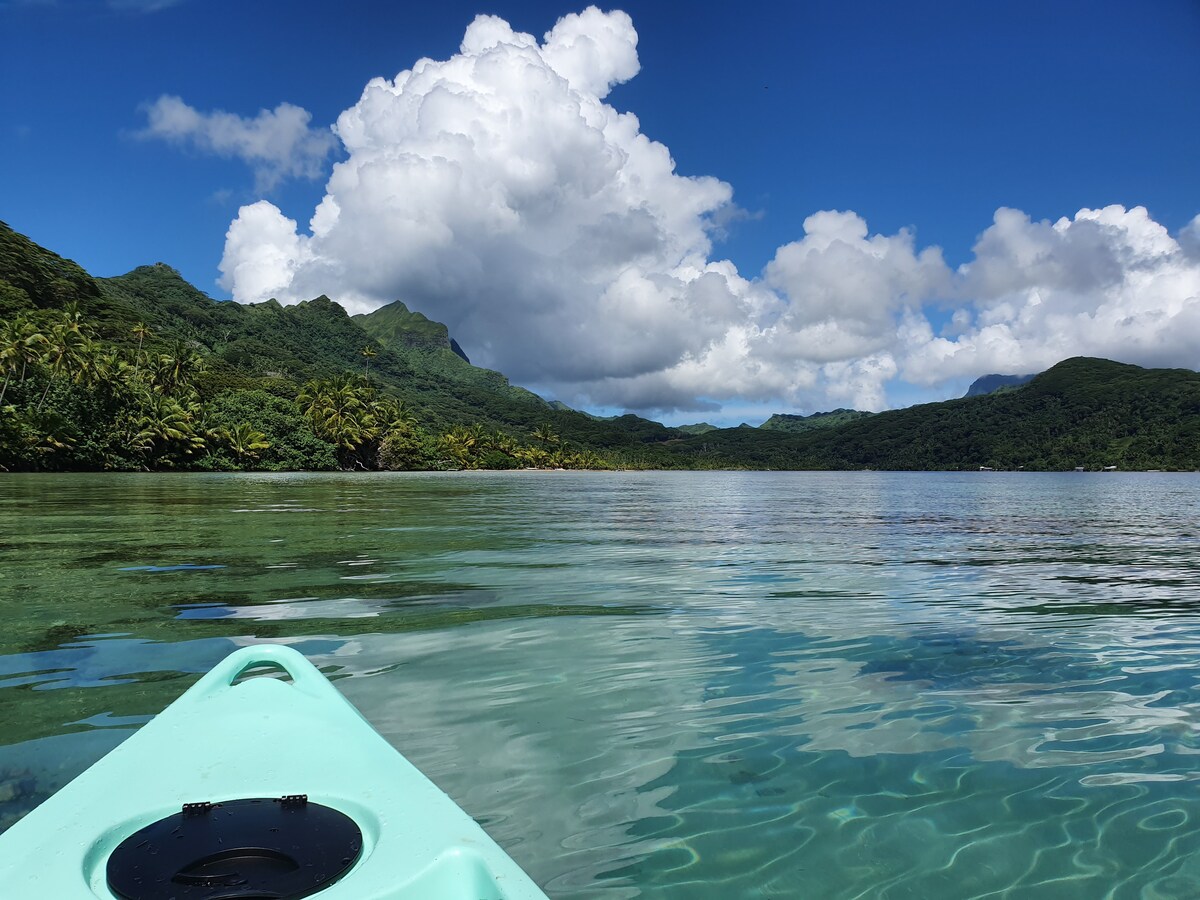 RAIATEA / Bord de mer / Studio du "Fare Rêvé"