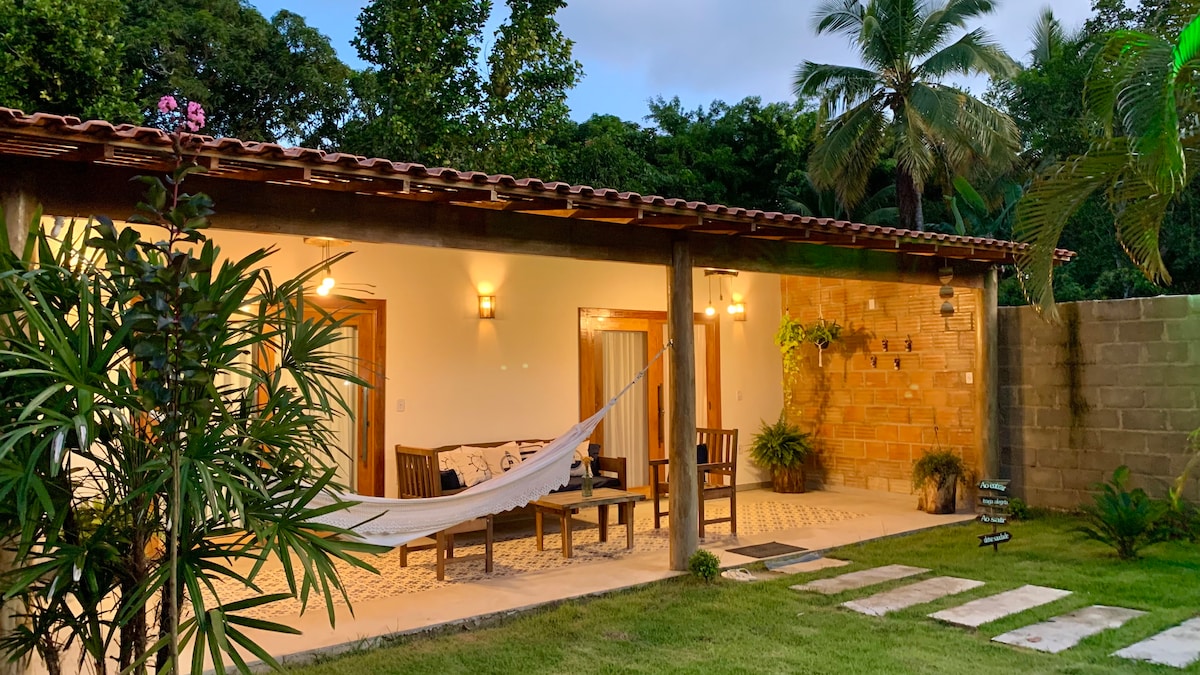 Casa em Cumuruxatiba, toda climatizada.