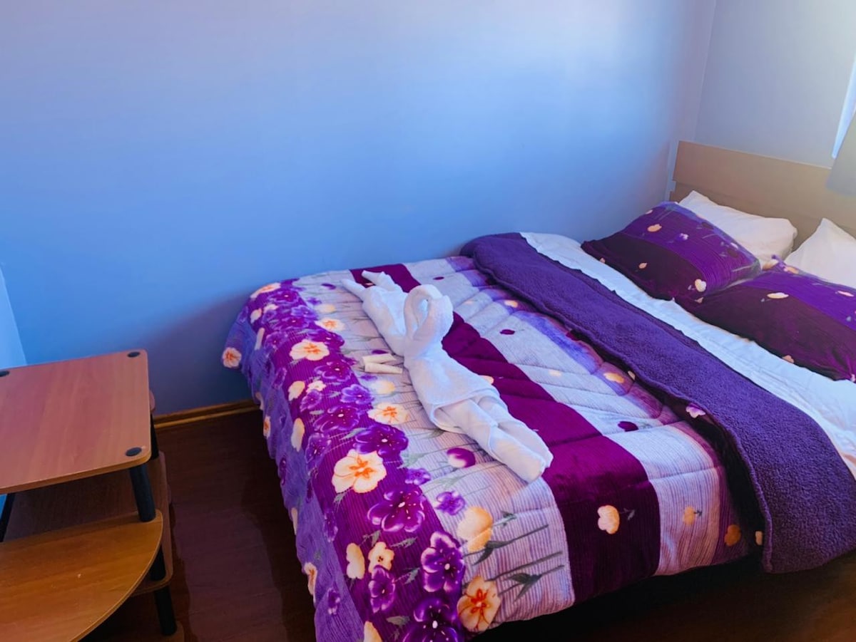 Habitación privada双人床-紫色客房