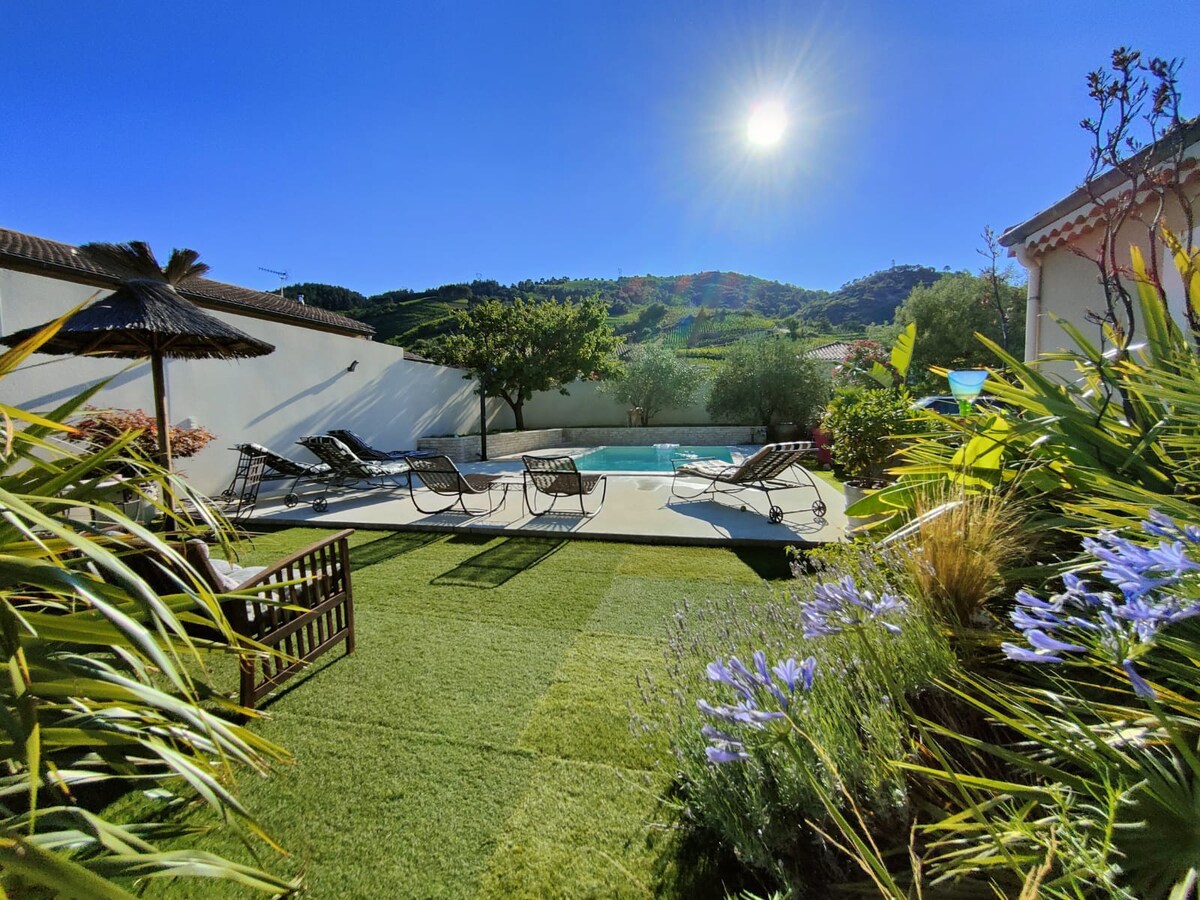 MAGNIFIQUE VILLA  AVEC PISCINE AU PIED DES VIGNES