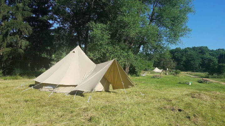 Bell Tent at Michigan's Premier Eco Retreat