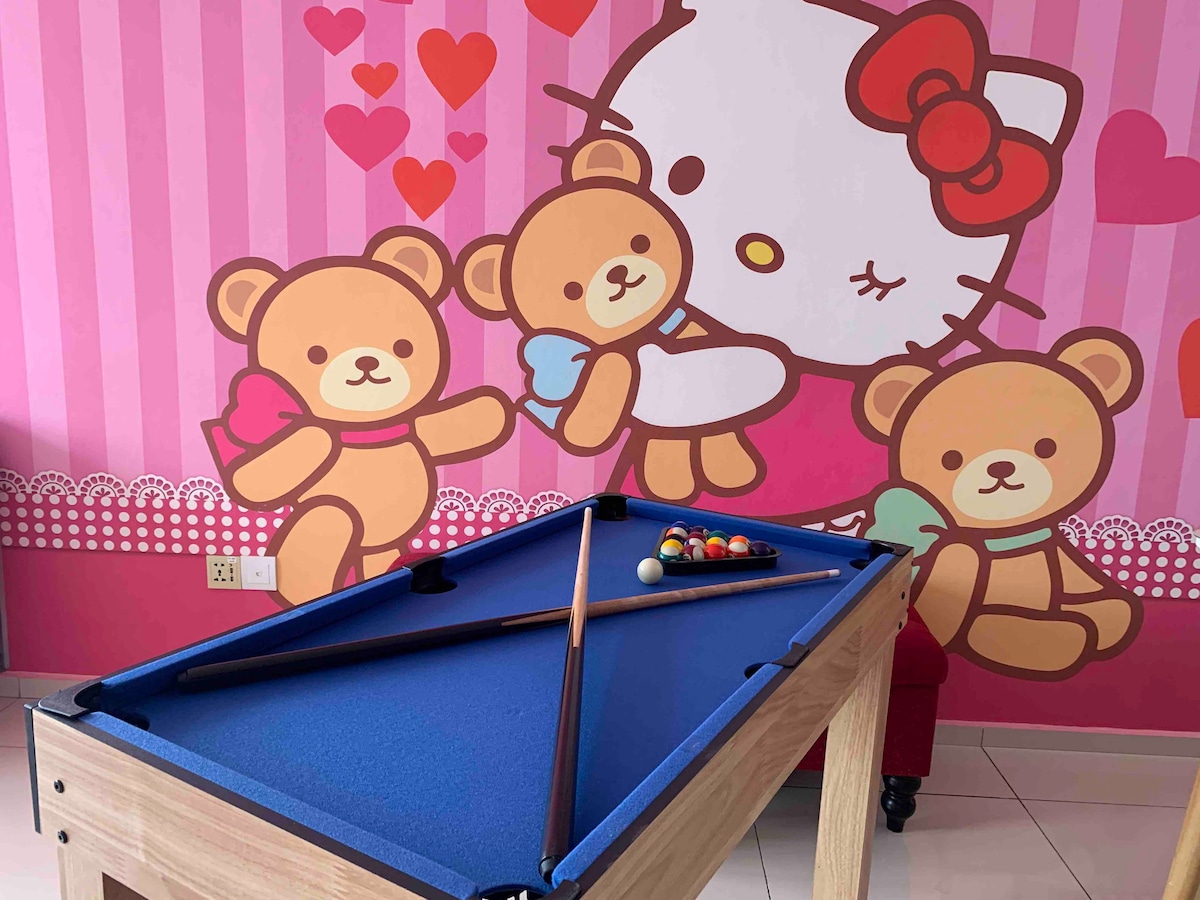 2BedR 11pax Snooker Above Mall SlideBed Swing Pool