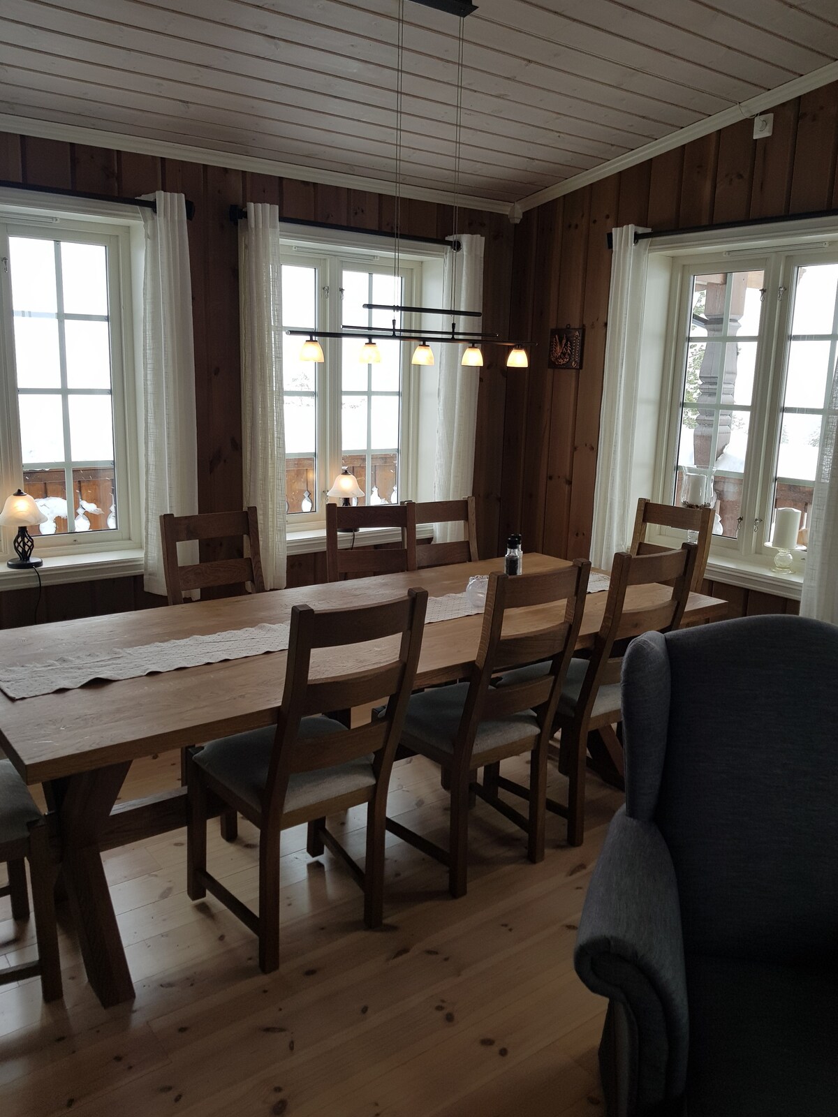 Blefjell的大型舒适家庭小木屋