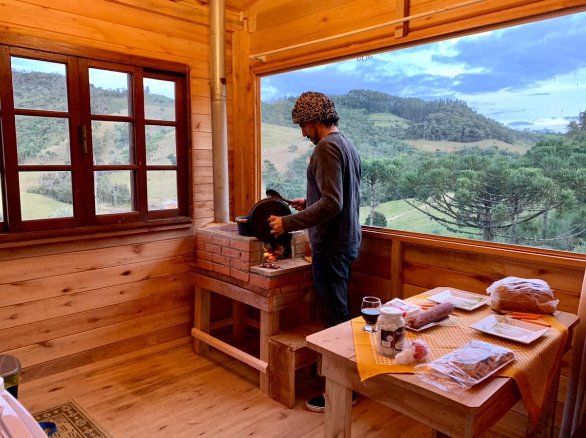 Cabana Araucária - Cachoeiras, rios e vistas.