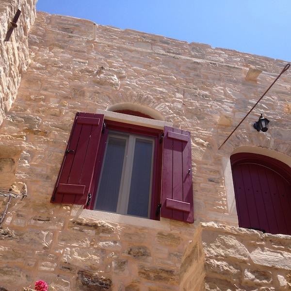 Patrika Chios的传统房屋。