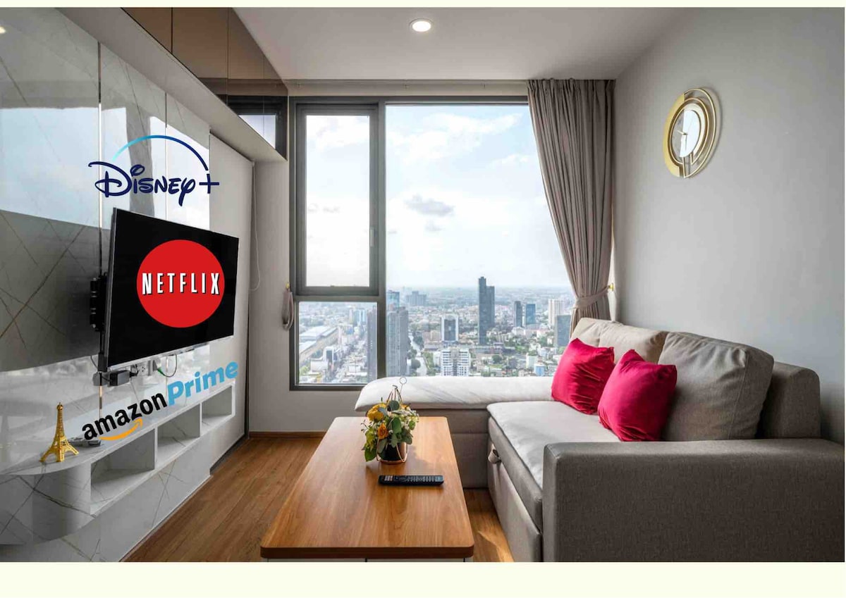 Cozy Luxuary Skyview, KingBed,Fast WiFi+PocketWiFi