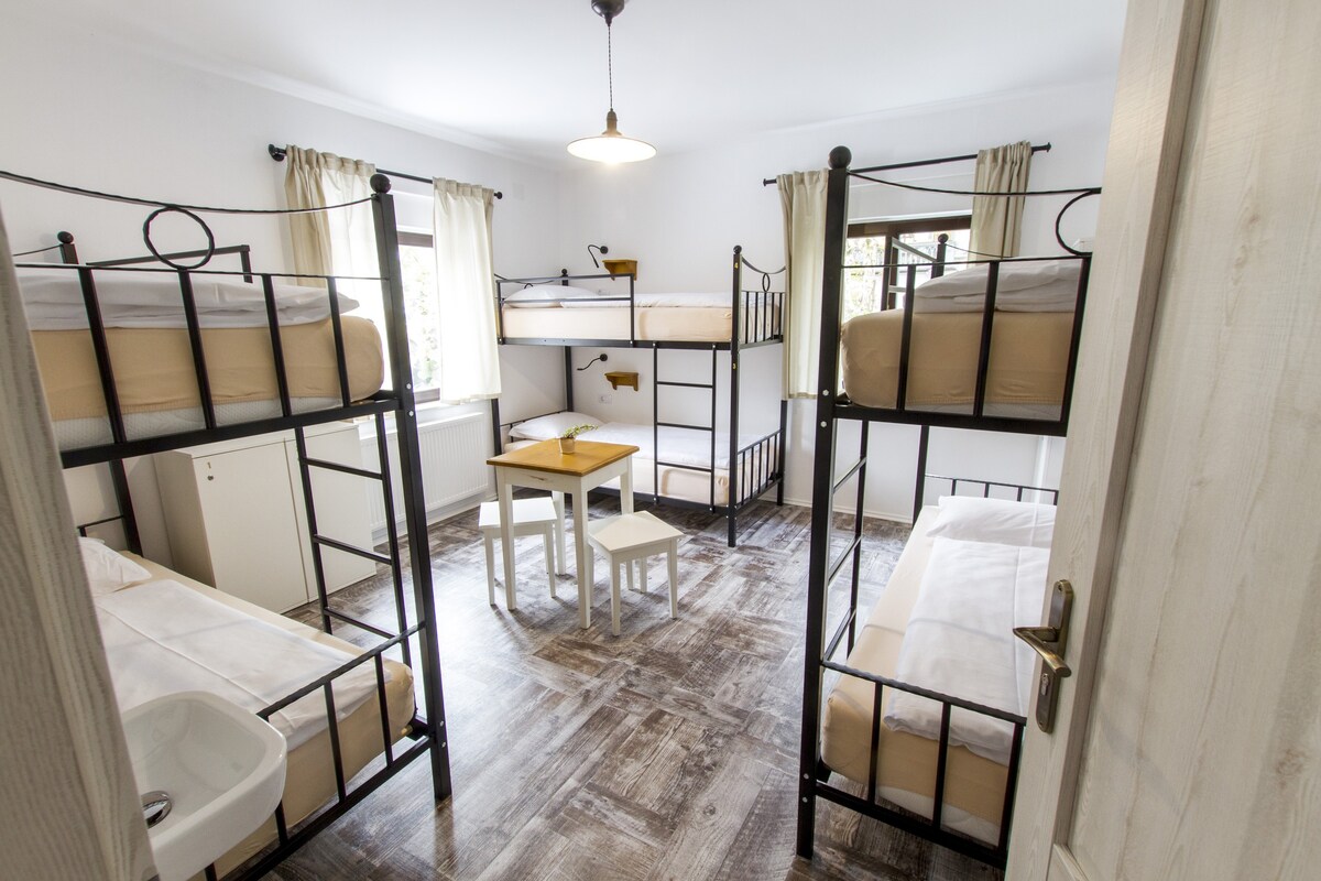 6 bunk bedroom in Hostel Hildegarden