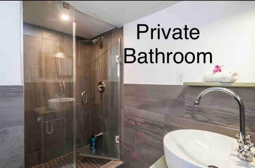 102-带套房浴室的私人浪漫单间公寓