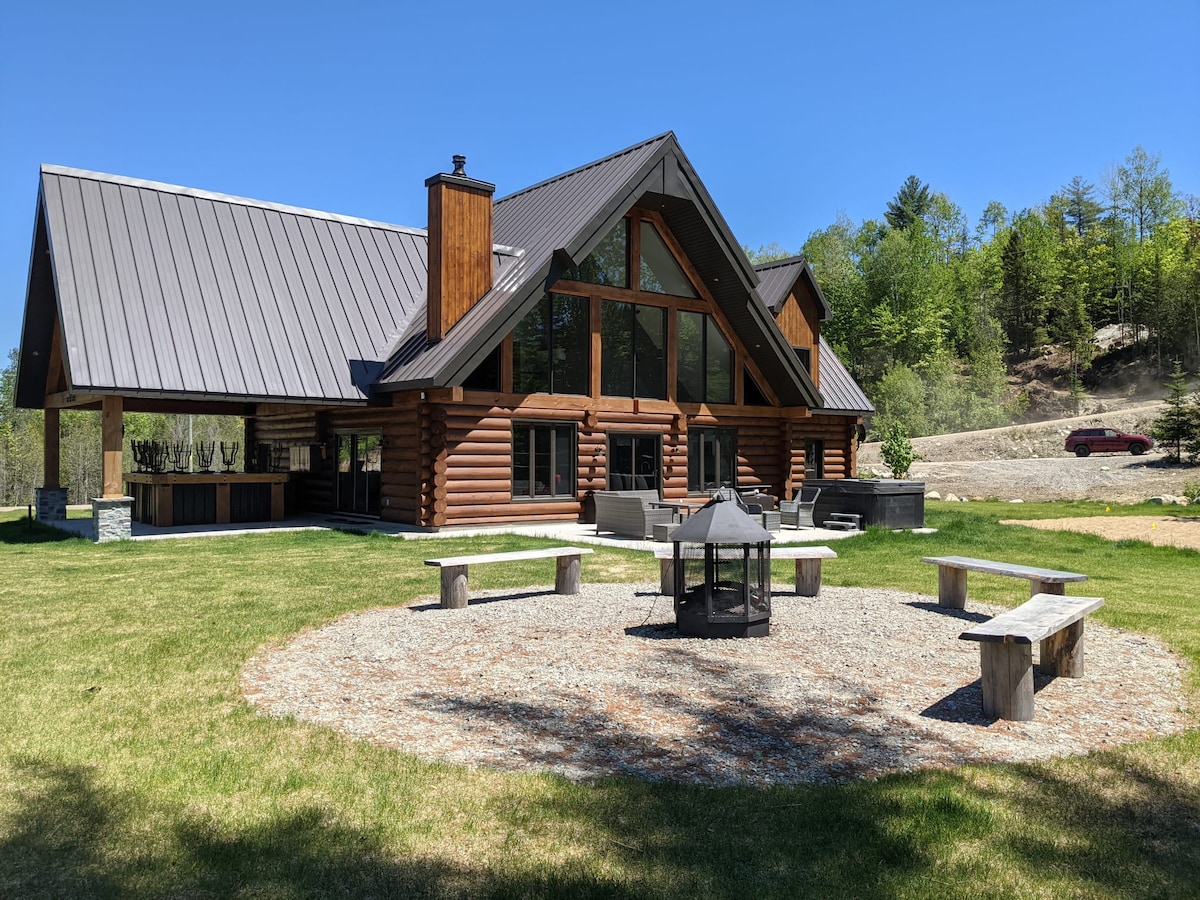 saintc00me整套度假木屋带水疗中心的豪华湖畔滑雪度假木屋