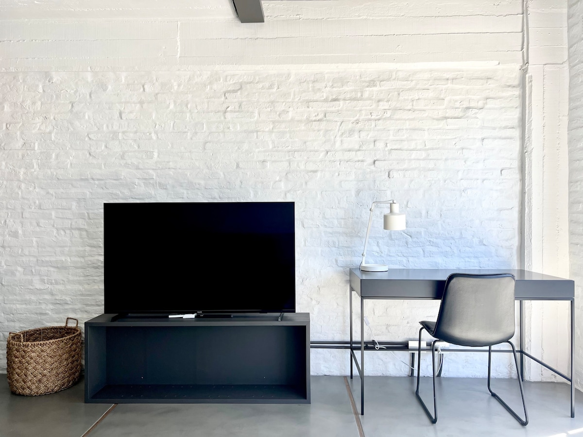 Bright modern minimalist Loft with a view