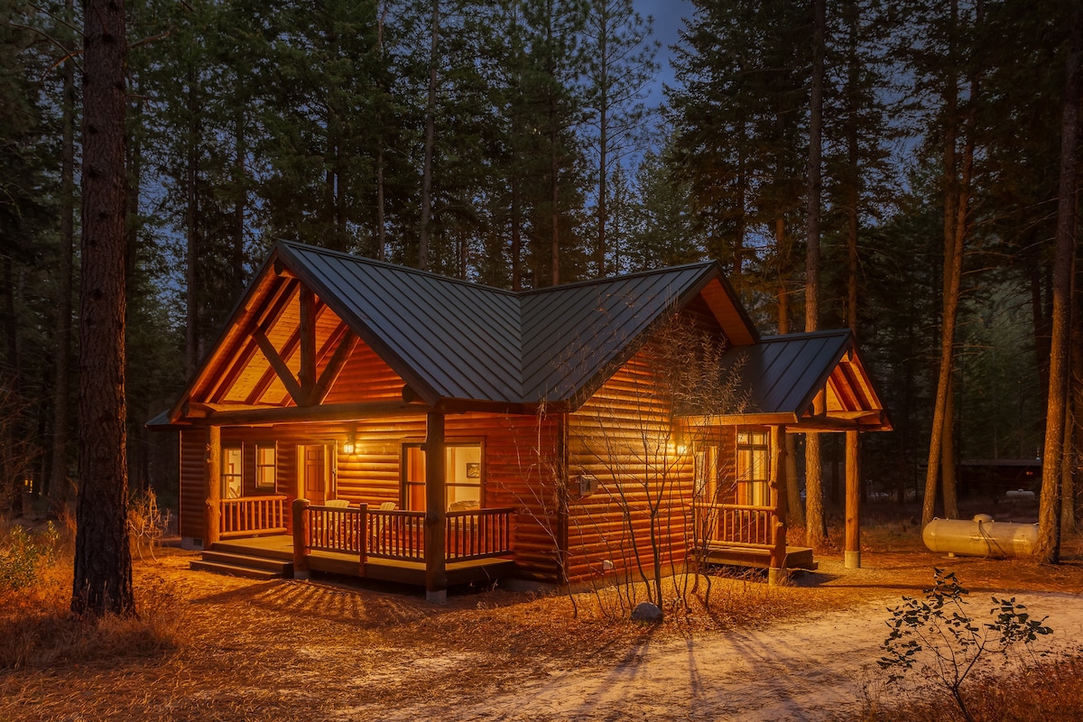 靠近Methow Trail系统的Alpine Woods小屋