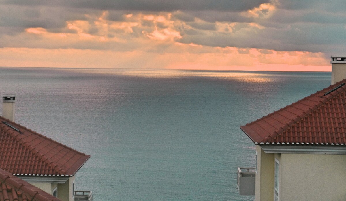 海景和日落梦幻别墅180 °美景