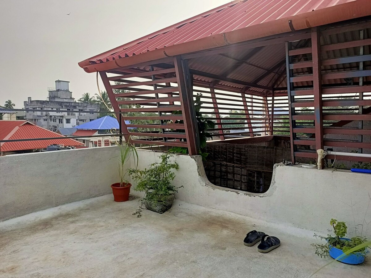 sleeping with nature in a wooden hut