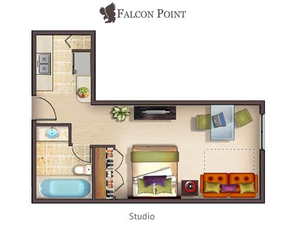 Falcon Point单间公寓