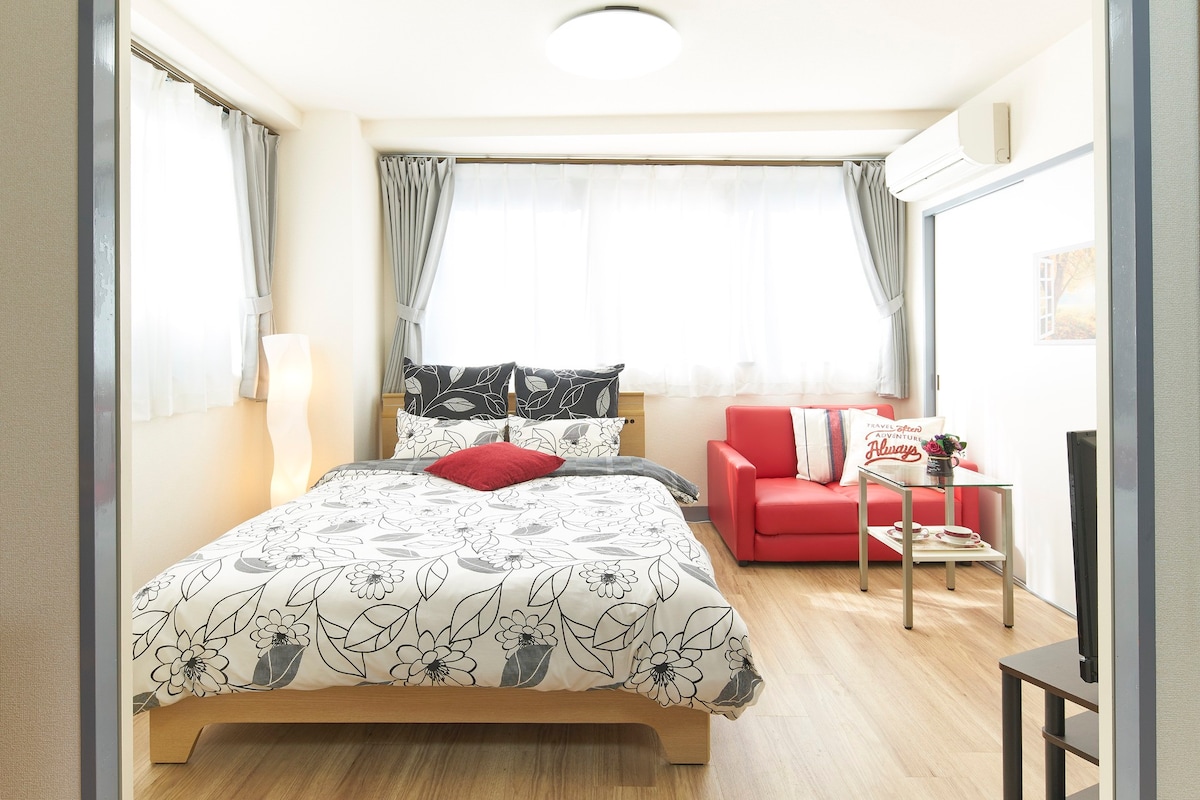 东京北区中心！清洁宽敞的新开房间！生活便利 提供两台免费Wi-Fi！