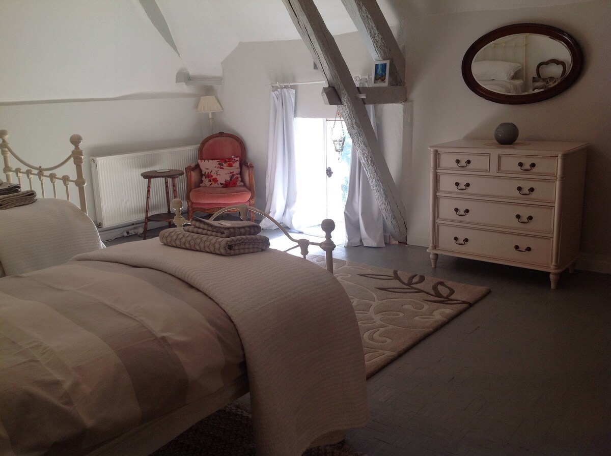 Country chic farmhouse in la Brenne  - twin room