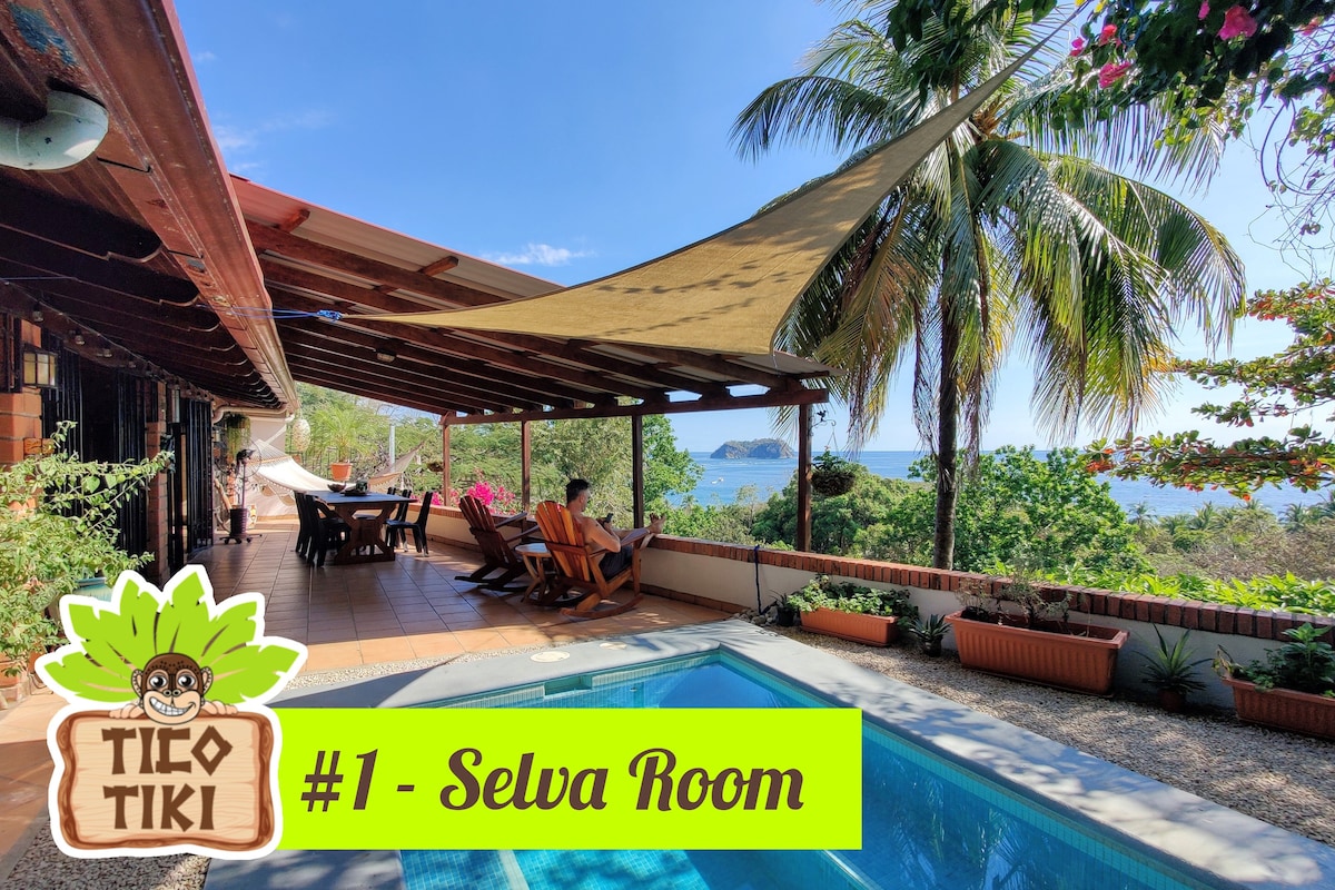 Selva + Sea View 150 Meters to Beach! Tico Tiki #1