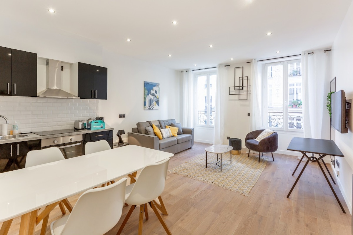 令人惊叹的全新巴黎公寓，可供6人入住