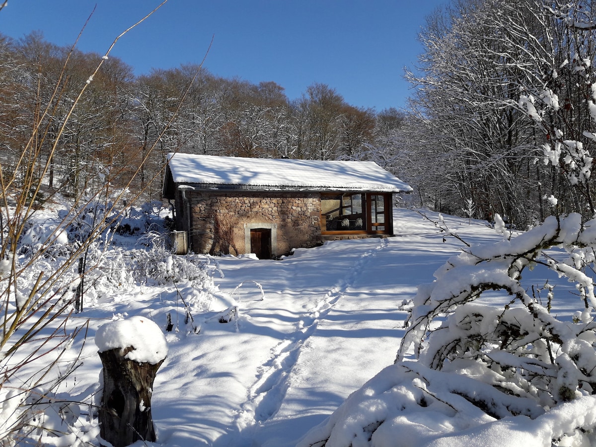 Maison de l 'étang la dame, plateau des 1000 ponds