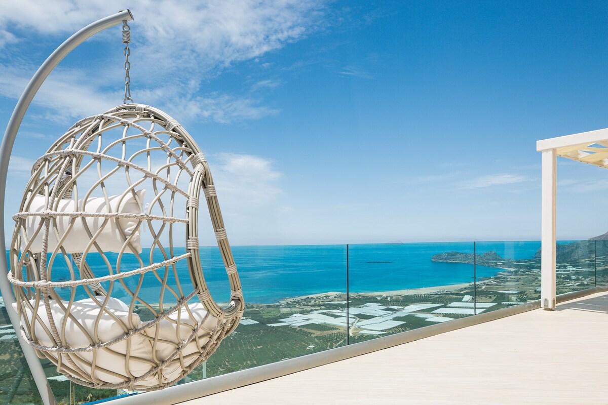 Blue Horizon,amazing sea view,private pool, luxury