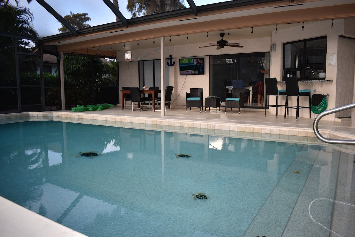 Private Luxury Pool Home,Only Minutes To The Beach