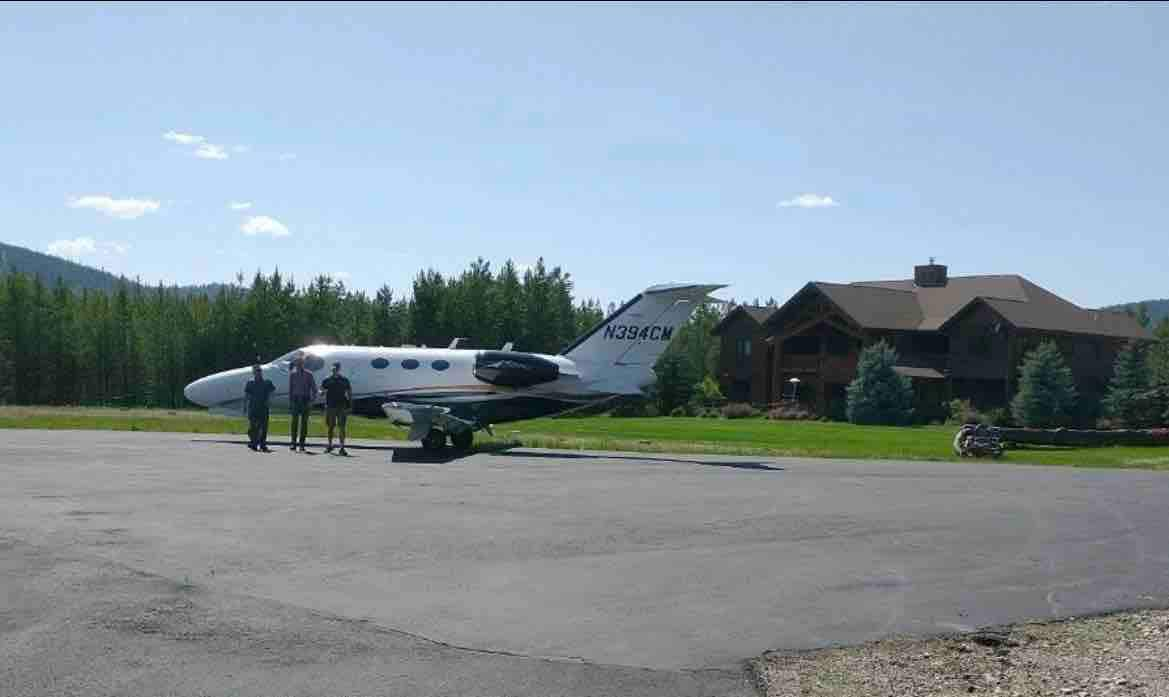 Luxurious lodge on a private airstrip