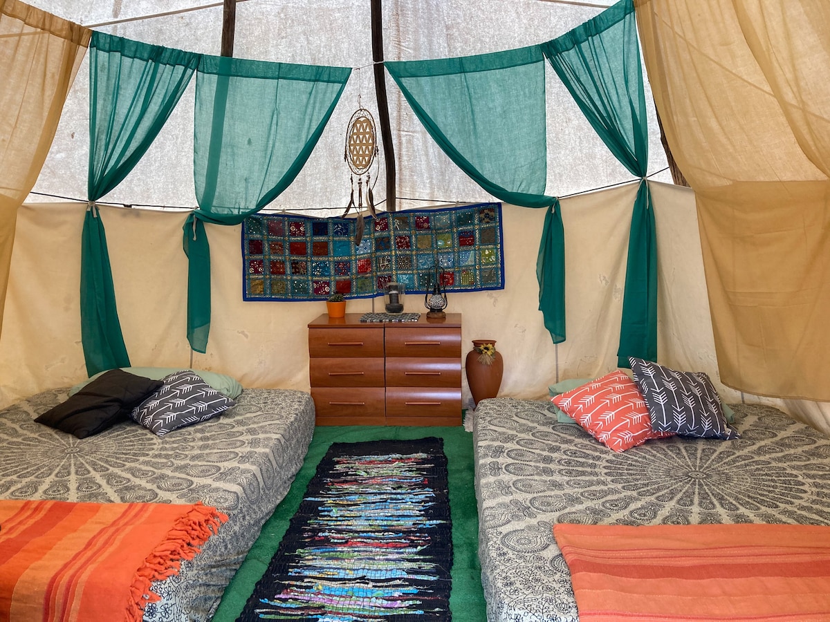 生态村|私人印第安帐篷和活动空间
