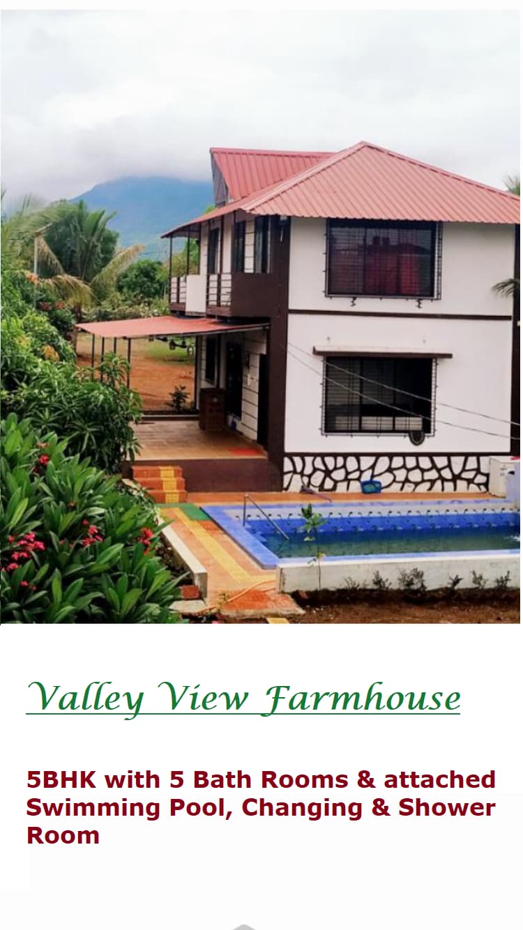 5BHK Valley View Farmhouse attached Swimming Pool