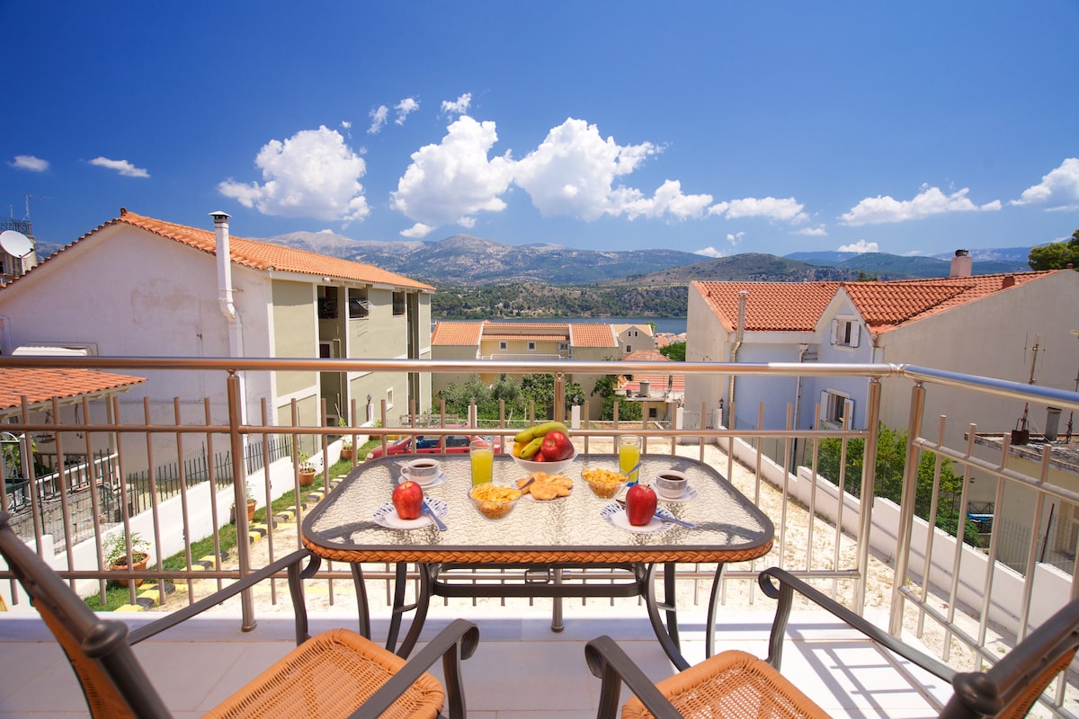 Argostoli Port & Mt Enos view - Orange Guest House