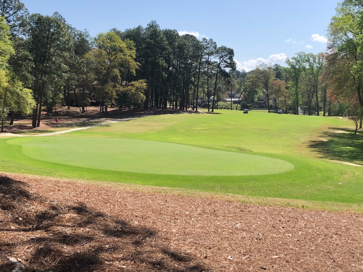 Cozy A-Frame Overlooking Green on #5!