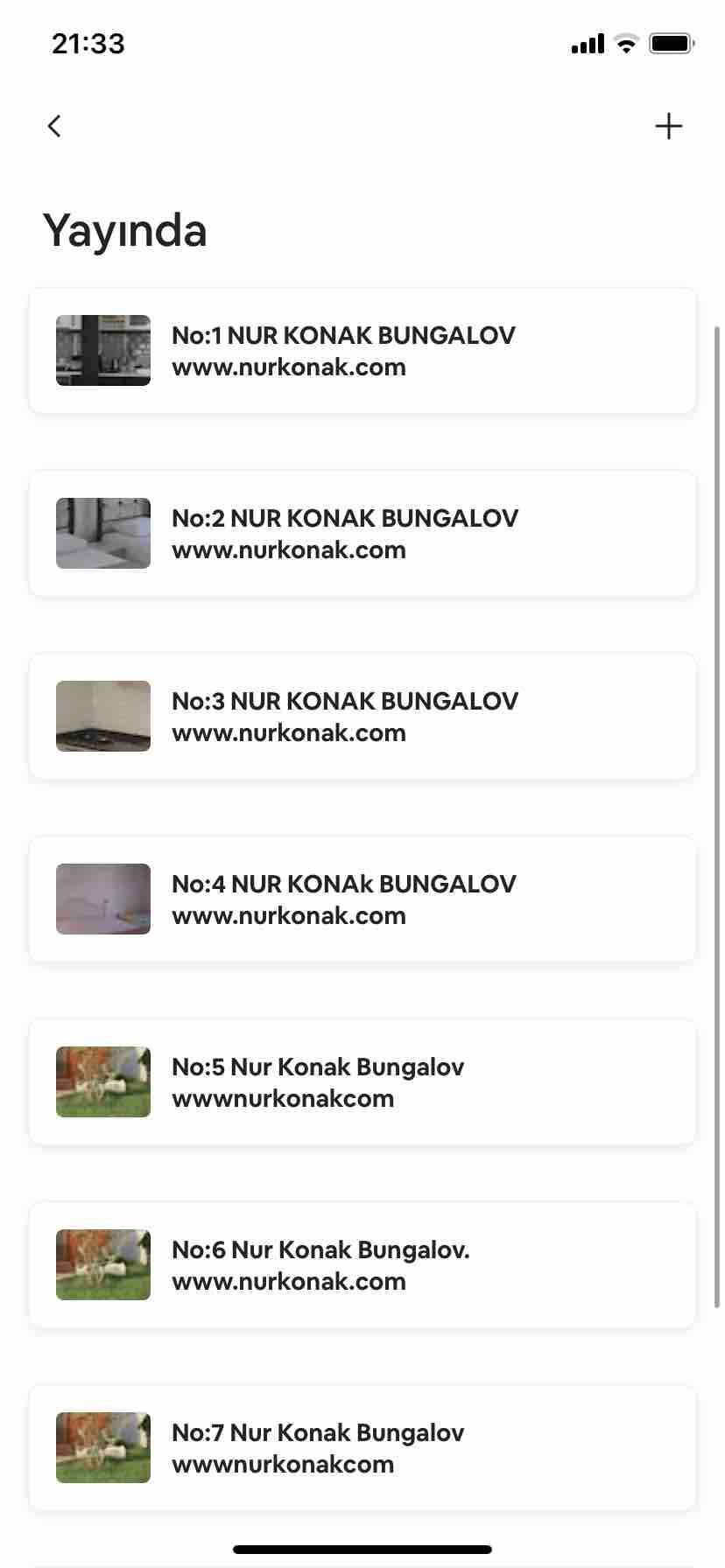 编号： 1 NUR KONAK BUNGALOV www.nurkonak.com