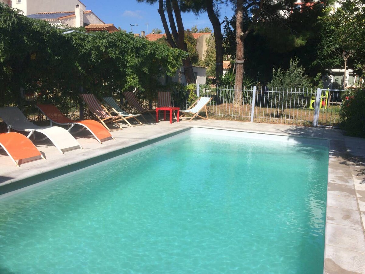 Villa (170 m2) Narbonne avec piscine et jacuzzi