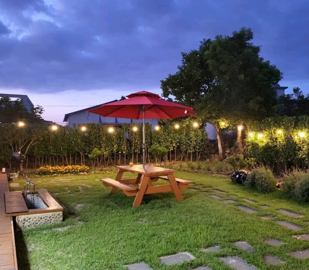 Aewol情绪化的独立式房屋，配有足部浴，同时观赏夜空，在院子里度过村庄假期。免费烧烤。
